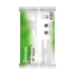 Tropiclean Deep Cleaning Deodorizing Pet Wipes