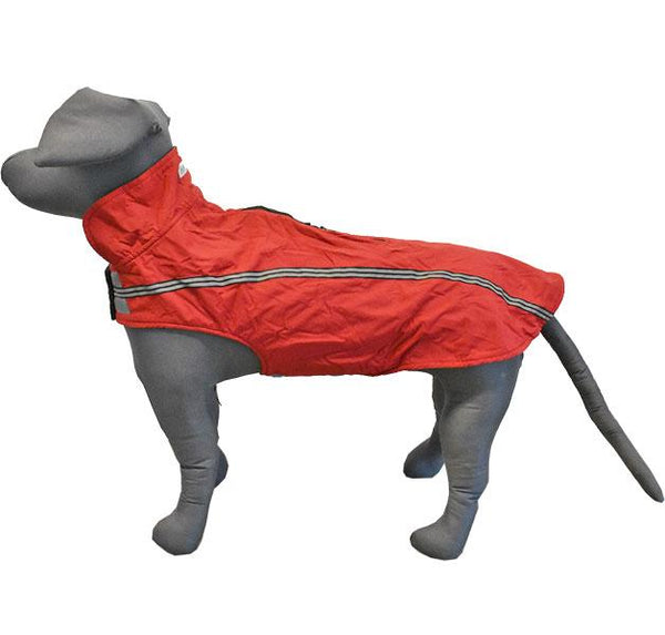 Solo & Lilly Nylon Fleece 2Way Zip for Dogs, Red