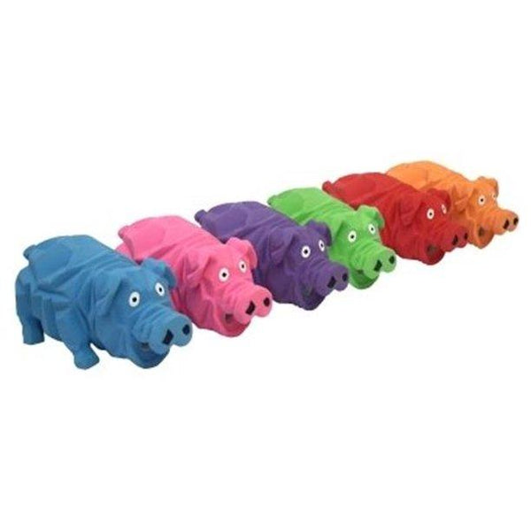 Multipet Latex Origami Pigs Dog Toy, Assorted