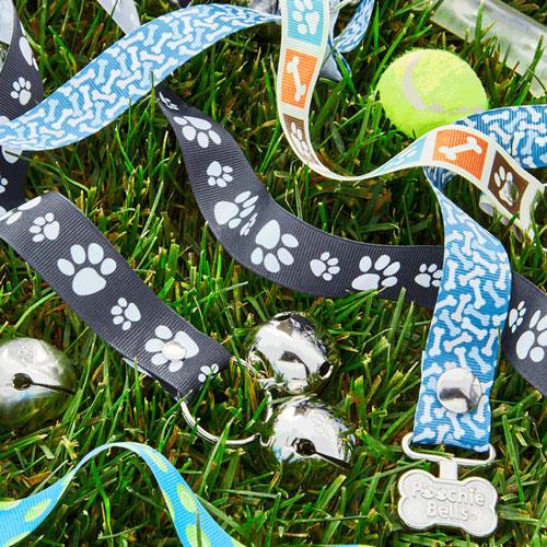 Poochie-Pets Poochie Bells Dog Potty Doorbell, Assorted Patterns