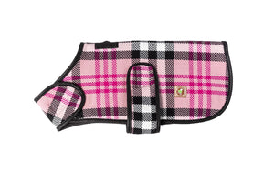 Chilly Dog Manteau pour chien, Carreaux roses