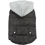 Ethical Fashion Pet Sporty Puffer Reversible Dog Jacket, Black