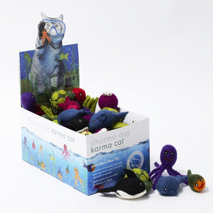 Dharma Dog Karma Cat Jouet en laine poisson aquatique