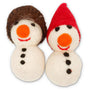 Dharma Dog Karma Cat Jouet en laine bonhomme de neige, lot de 2