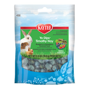 Kaytee Yo Dips friandises au foin de fléole, myrtille et fraise pour petits animaux