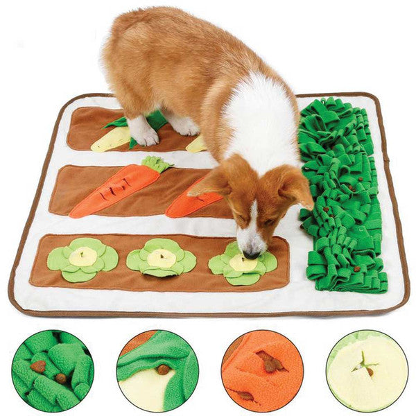 Injoya Vegetable Garden Snuffle Mat Dog Toy