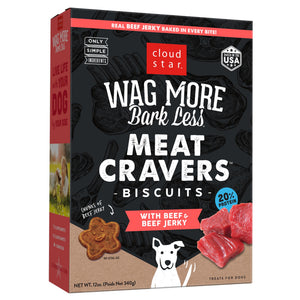Cloud Star Wag Meat Cravers Biscuits Dog Treats, Beef