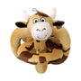 Loopies Cow Sound Chip Dog Toy, Brown