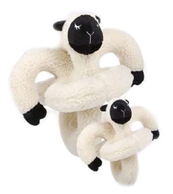 Loopies Lamb Sound Chip Dog Toy