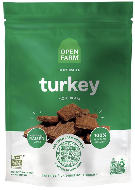 Open Farm Dehydrated Turkey Dog Treats
