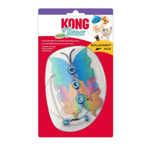 KONG Teaser Purrsuit Butterfly Lot de remplacement pour chat Jouet