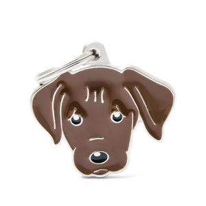 MyFamily Friends Chocolate Labrador Pet ID Tag, Medium