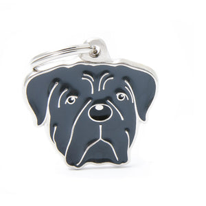 MyFamily Friends Cane Corso Pet ID Tag, Gray, Medium