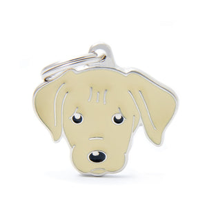 MyFamily Friends Labrador Pet ID Tag, Cream, Medium
