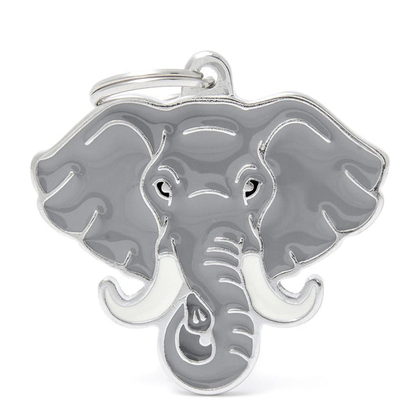 MyFamily Wild Elephant Pet ID Tag, Medium
