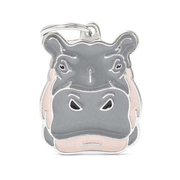 MyFamily Wild Hippopotamus Pet ID Tag, Medium