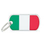 MyFamily Flags Italian Pet ID Tag, Medium