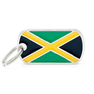 MyFamily Flags Jamaican Pet ID Tag, Medium