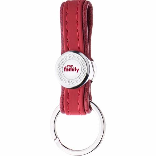 MyFamily Keyring Bilbao White Bronze, Red