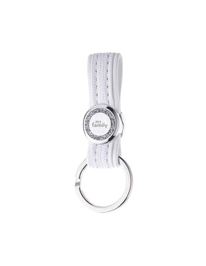 MyFamily Keyring Saint Tropez Glitter, White