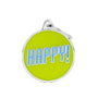 MyFamily Charms Happy Pet ID Tag, Medium