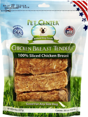 Pet Center Sliced Chicken Breast Tenders Dog Treats, 8-oz