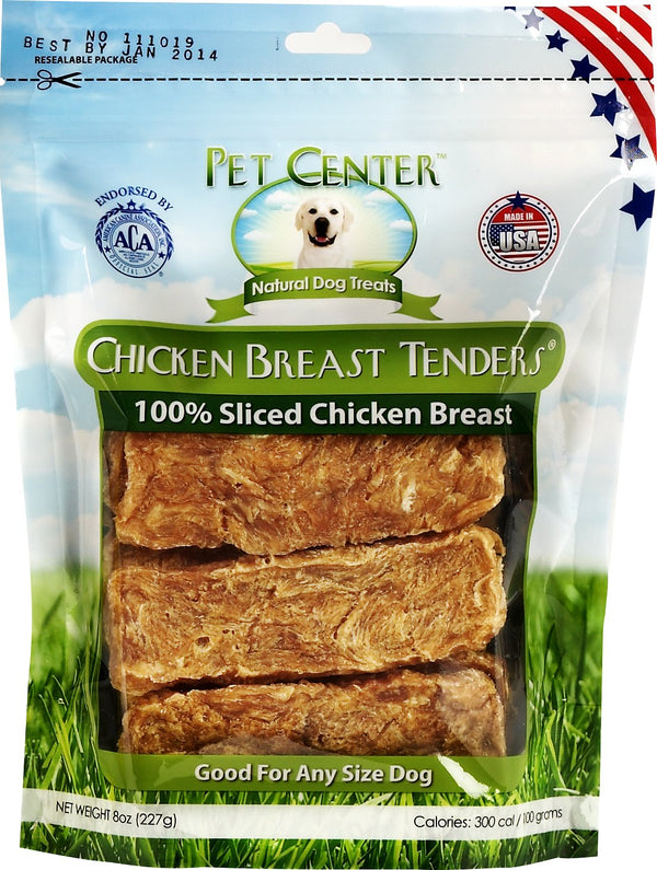 Pet Center Sliced Chicken Breast Tenders Dog Treats, 8-oz