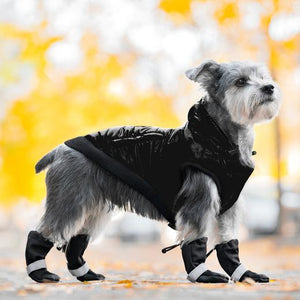 Canada Pooch Soft Shield Reflective Dog Boots, Black