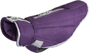 RC Pets Nimbus Puffer Dog Coat, Plum Purple/Grey