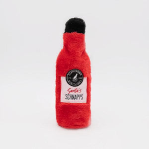 ZippyPaws Holiday Happy Hour Crusherz Santa's Schnapps Dog Toy