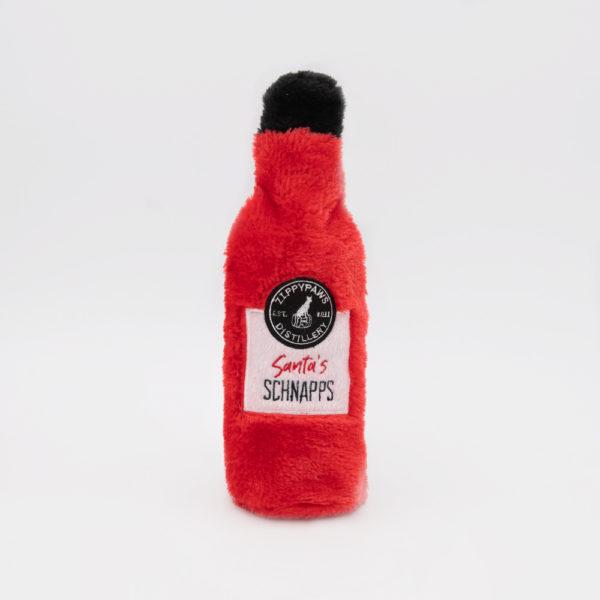 ZippyPaws Holiday Happy Hour Crusherz Santa's Schnapps Dog Toy
