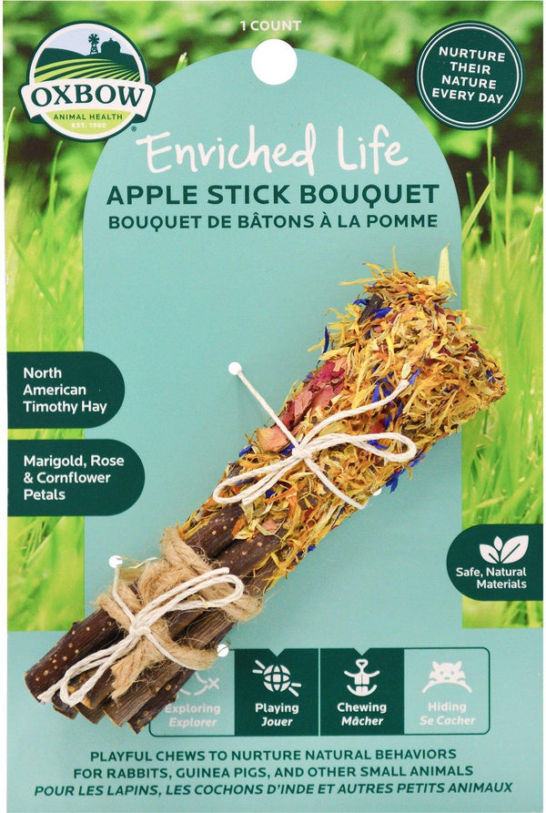 Oxbow Enriched Life Apple Stick Bouquet Small Animal Toy