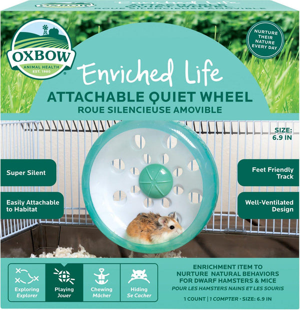 Oxbow Enriched Life Attachable Quite Wheel Small Animal Toy