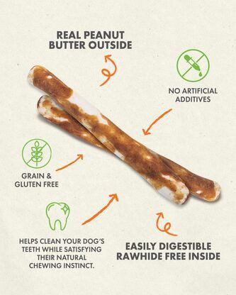 Canine Naturals Hide Free Beef Sticks Dog Treats, 5-in