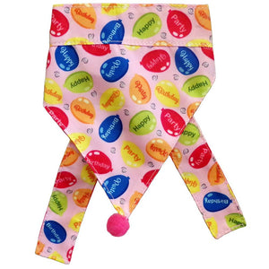 Huxley & Kent Dog Bandana, Party Time Pink