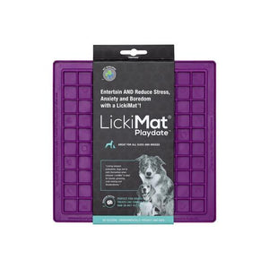 LickiMat Playdate Dog Slow Feeder, Purple