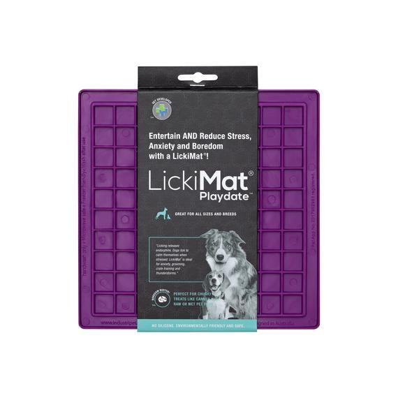 LickiMat Playdate Dog Slow Feeder, Purple