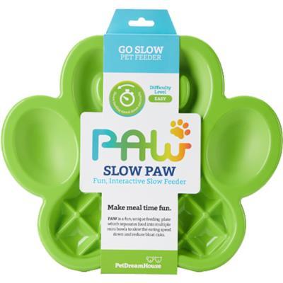 PetDreamHouse PAW Dog Slow Feeder, Green