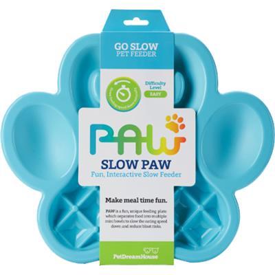 PetDreamHouse PAW Mangeoire Anti-glouton pour Chiens, Bleu