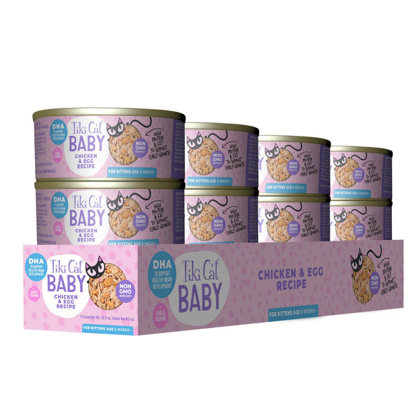 Tiki Cat Baby Chicken & Egg Canned Cat Food
