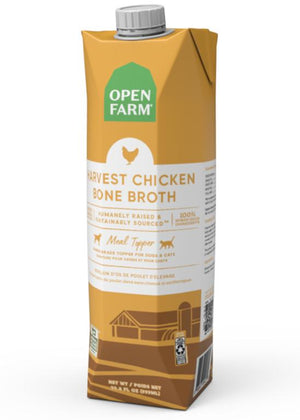 Open Farm Harvest Chicken Bone Broth for Dogs & Cats