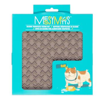 Messy Mutts Tapis D'Alimentation Thérapeutique En Silicone (Sans Spatule), Gris