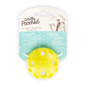Messy Mutts "Totally Pooched, Huff'N Puff Ball" Jouet En Caoutchouc Pour Chien, Balle, Verte