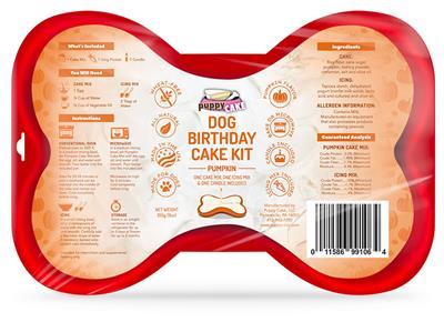 Puppy Cake Pumpkin Dog Birthday Cake Kit