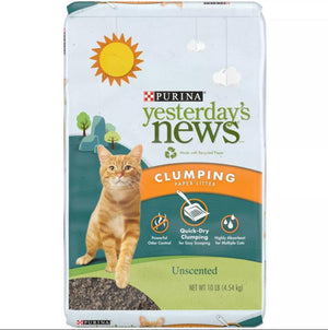 Purina Yesterday's News Litière agglomérante pour chats sans parfum