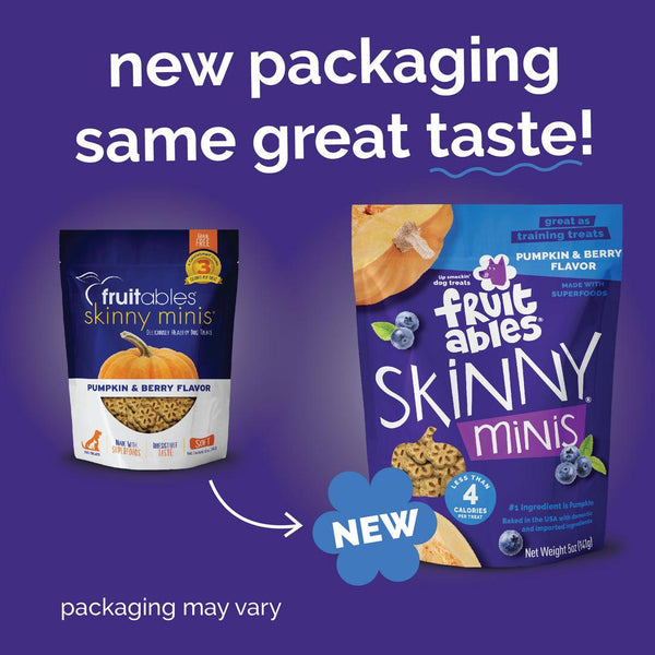Fruitables Skinny Minis Pumpkin & Berry Dog Treats