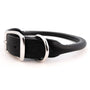 Auburn Leathercrafters Rolled Dog Collar, Black