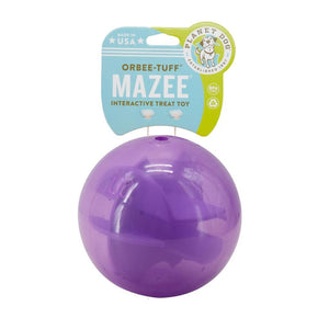 Planet Dog Orbee-Tuff Mazee Ball Dog Toy, Purple