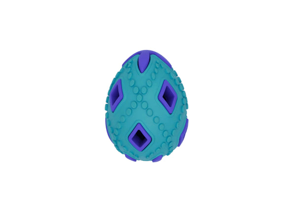 Bud'z Astro Egg Rubber Dog Toy, Blue