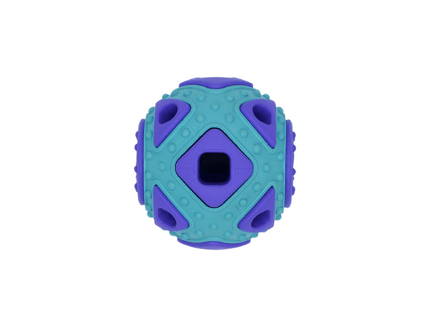 Bud'z Astro Squared Rubber Dog Toy, Blue